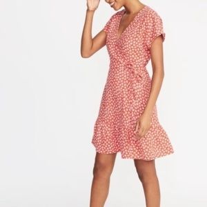 Old Navy wrap floral print dress
